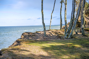 Image showing Baltic Sea in Poland, beach of Orzechowo, Poland