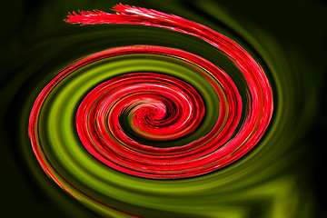 Image showing colorful spiral