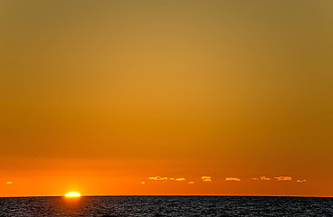 Image showing sunset over the Baltic Sea