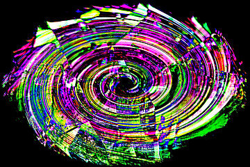 Image showing colorful spiral