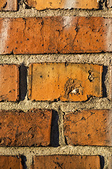 Image showing old brick wall of an house