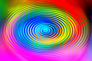 Image showing spinning, colorful circle