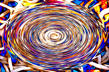 Image showing colorful spiral