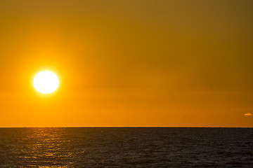 Image showing sunset over the Baltic Sea