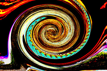 Image showing colorful spiral