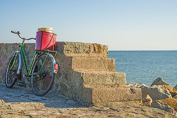 Image showing Bicycle at the Baltic Sea