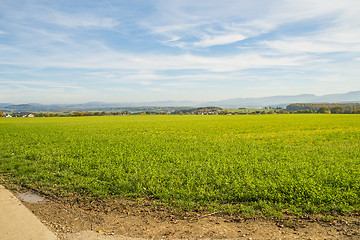 Image showing country idyll with view to German highlands