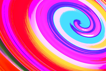 Image showing colorful spiral