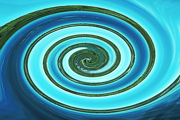 Image showing colorful spiral