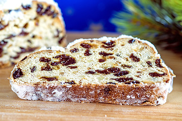 Image showing German christmas stollen