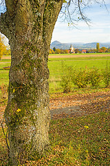 Image showing country idyll with view to German highlands