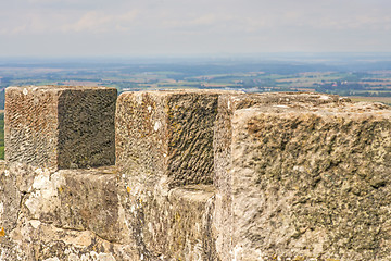 Image showing panoramic view of the castle of Waldenburg, Germany