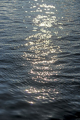 Image showing Water with sun reflections