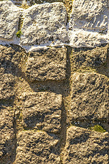 Image showing wall of rough stones