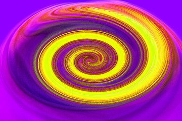 Image showing colorful spiral