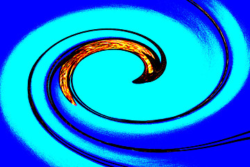 Image showing colorful spiral