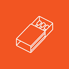 Image showing Matchbox line icon.