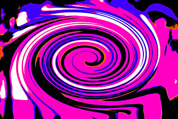 Image showing colorful spiral