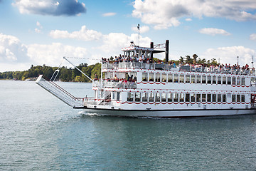 Image showing Boating and steamer