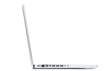 Image showing White notebook computer