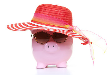 Image showing Money-box and sun bonnet