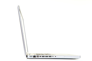 Image showing White notebook computer