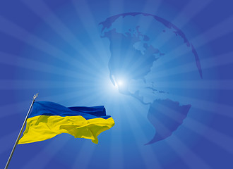 Image showing Ukrainian flag