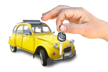 Image showing Retro the car and key