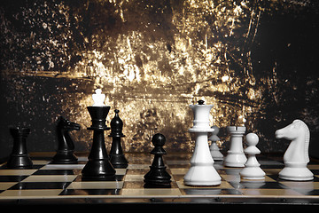 Image showing A chess game