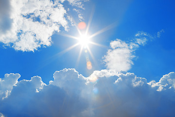 Image showing The sky and sun