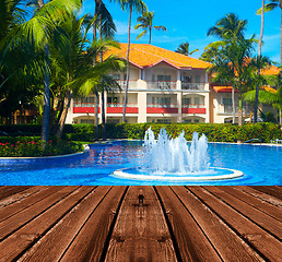 Image showing Tropical resort.