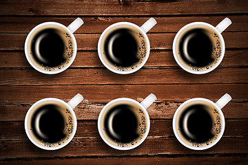 Image showing Coffee for lunch