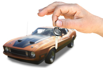 Image showing The car and key