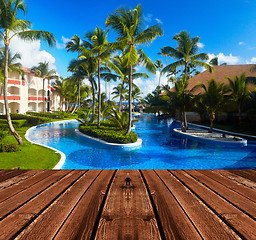 Image showing Tropical resort.