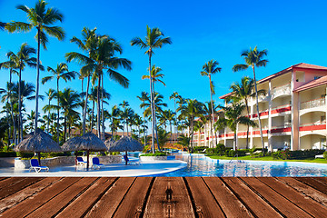 Image showing Tropical resort.