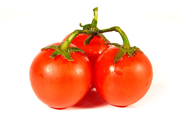 Image showing Red tomato isolated on white background