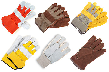 Image showing Leather gloves. The assortment