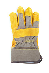 Image showing Yellow leather gloves