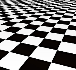 Image showing black and white tiles