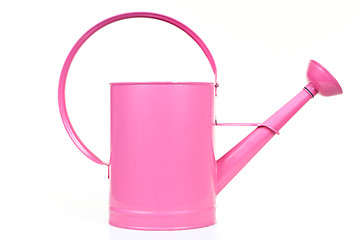 Image showing Pink watering-can