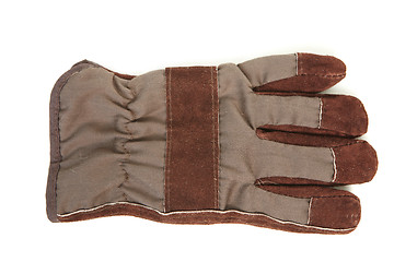 Image showing Brown leather gloves