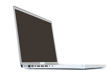 Image showing White notebook computer