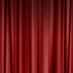 Image showing red curtain