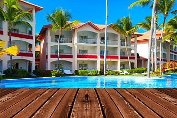 Image showing Tropical resort.