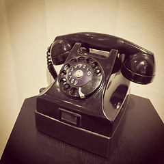 Image showing Retro style phone