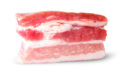 Image showing Closeup single piece of bacon