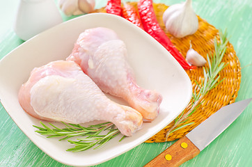 Image showing raw chicken legs