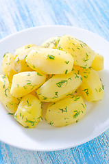 Image showing boiled potato