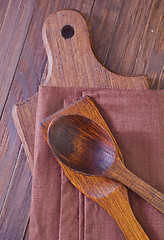Image showing wooden dishware