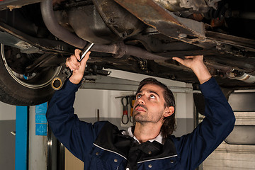 Image showing Auto mechanic portrait